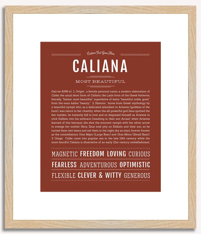 Caliana | Name Art Print