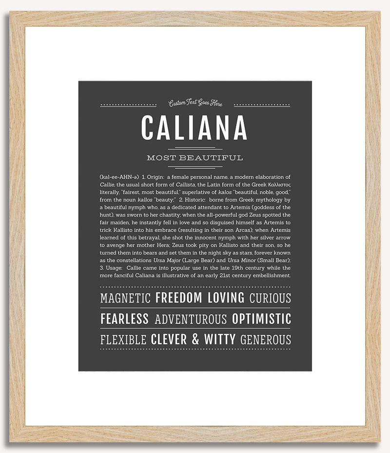 Caliana | Name Art Print