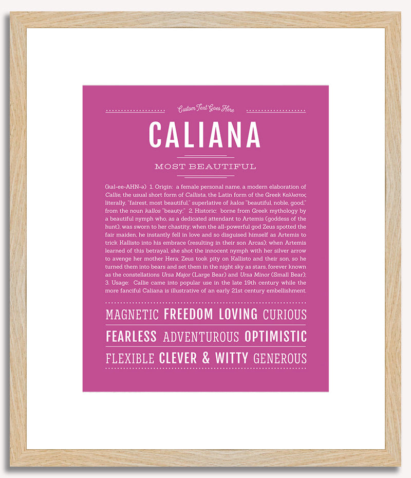 Caliana | Name Art Print