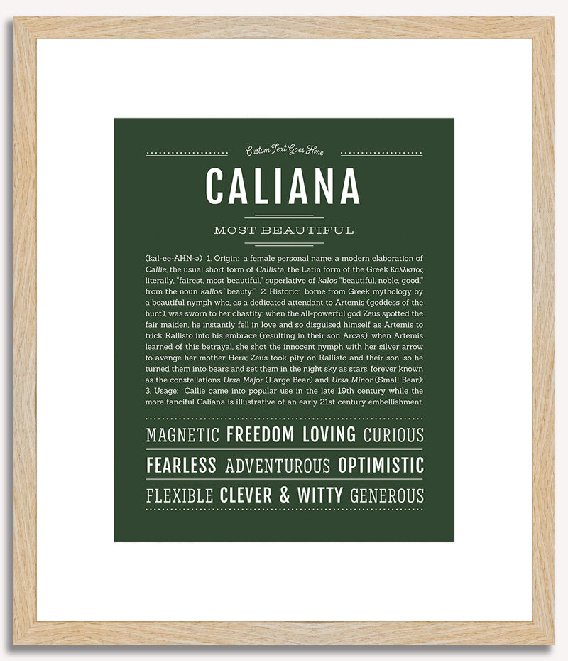 Caliana | Name Art Print