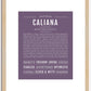 Caliana | Name Art Print