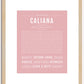 Caliana | Name Art Print