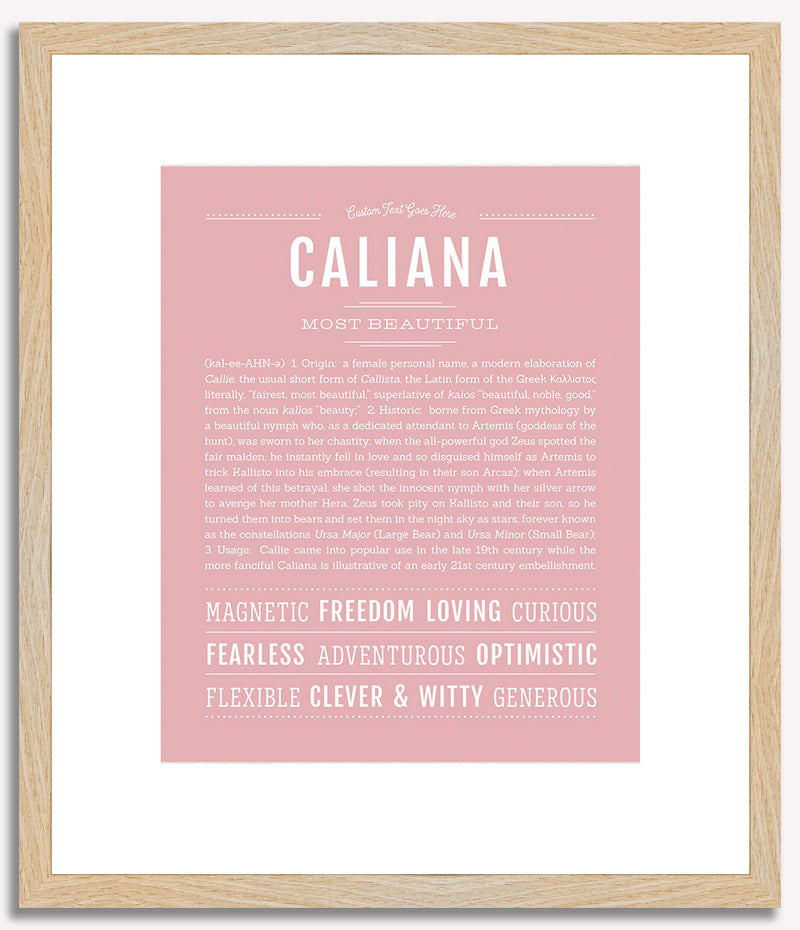 Caliana | Name Art Print