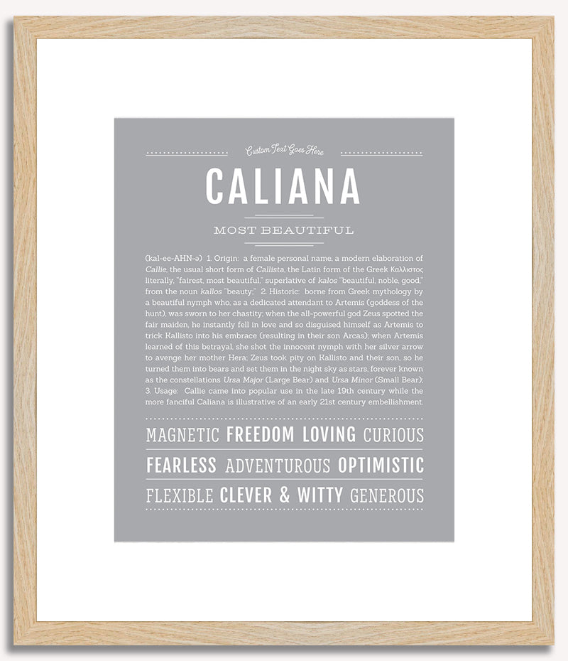 Caliana | Name Art Print