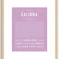 Caliana | Name Art Print