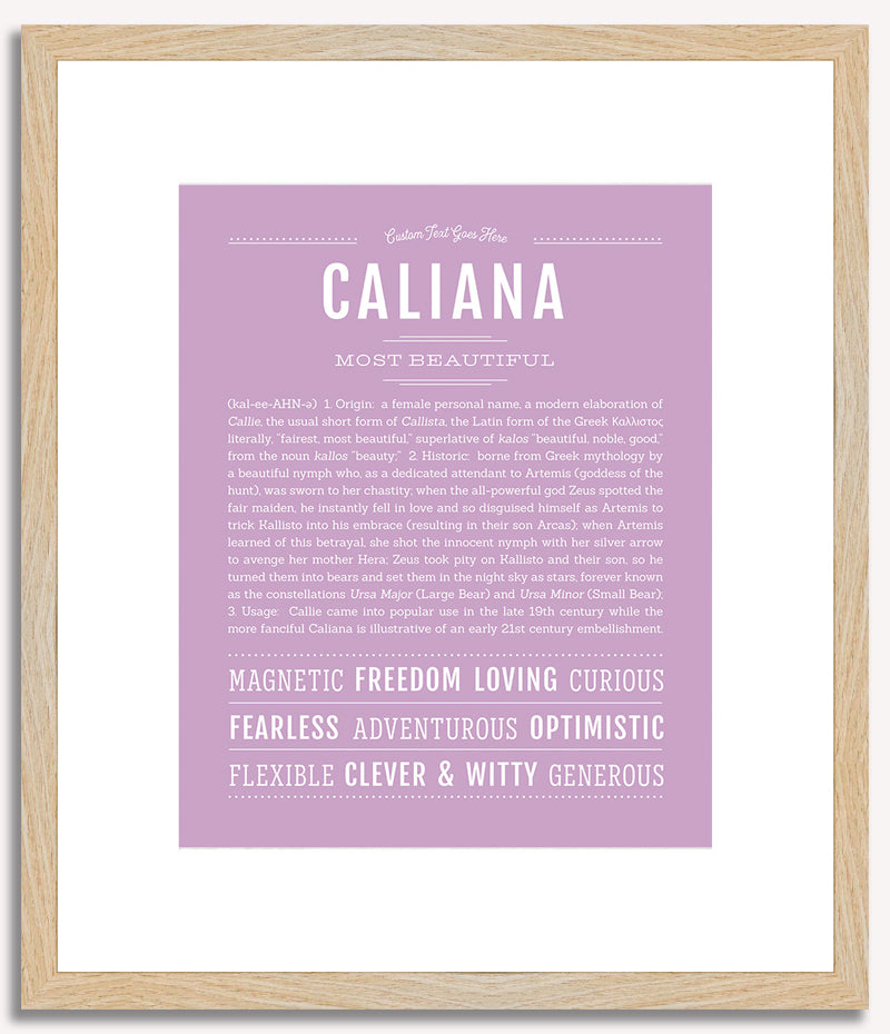 Caliana | Name Art Print