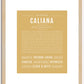 Caliana | Name Art Print