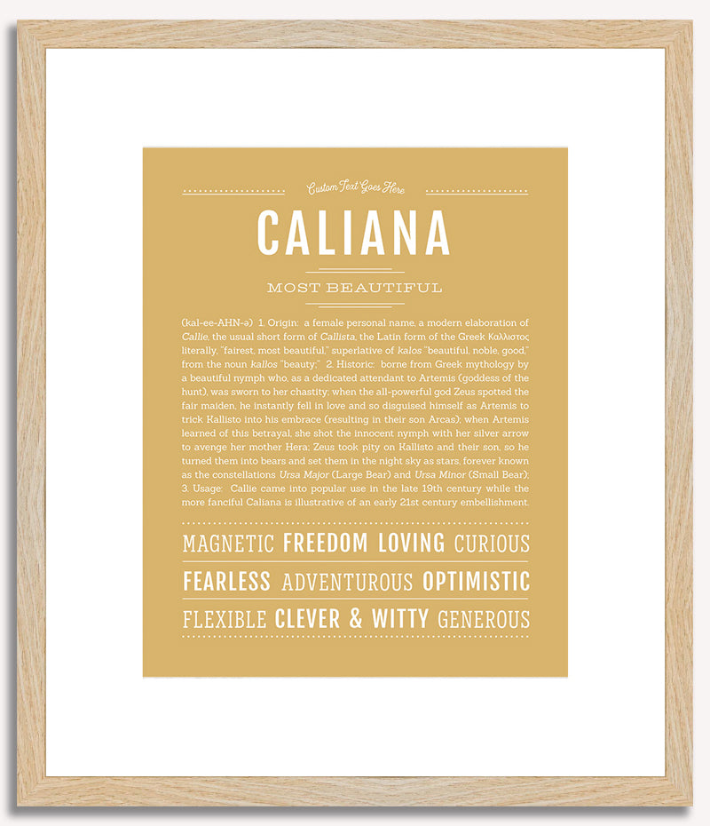 Caliana | Name Art Print