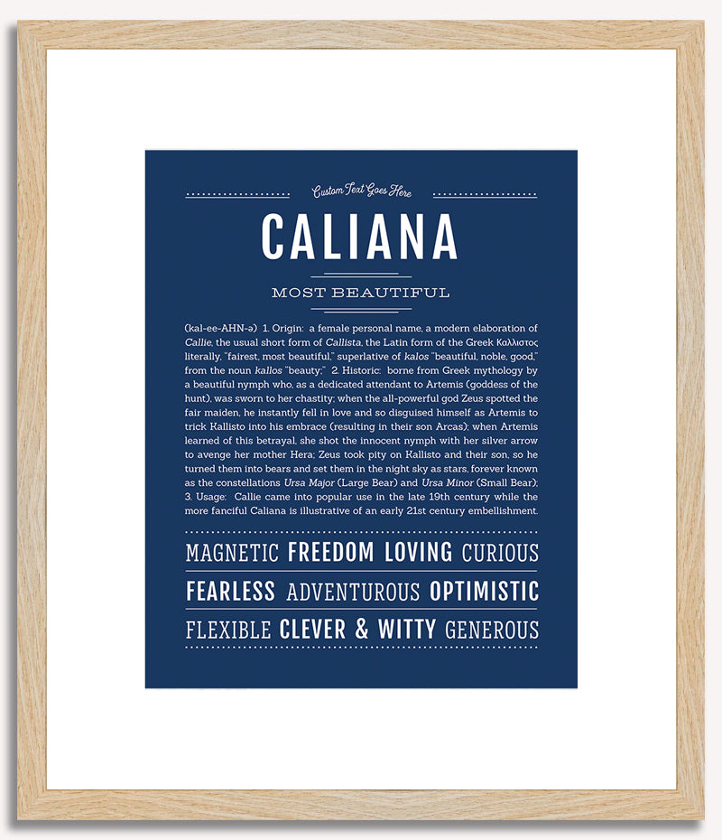 Caliana | Name Art Print