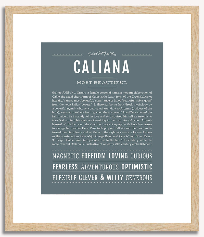 Caliana | Name Art Print