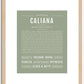 Caliana | Name Art Print