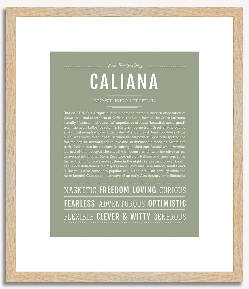 Caliana | Name Art Print