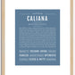 Caliana | Name Art Print