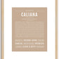 Caliana | Name Art Print