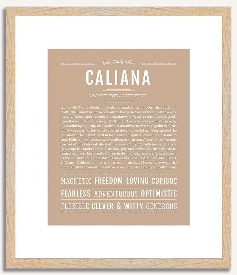 Caliana | Name Art Print