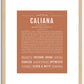 Caliana | Name Art Print