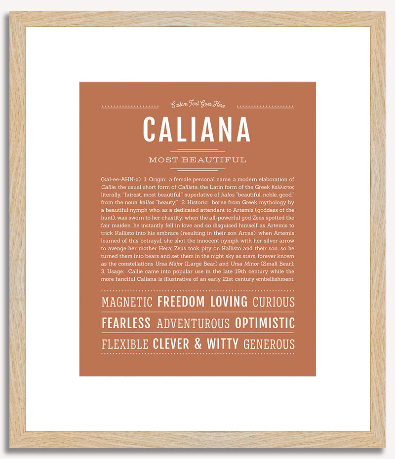 Caliana | Name Art Print