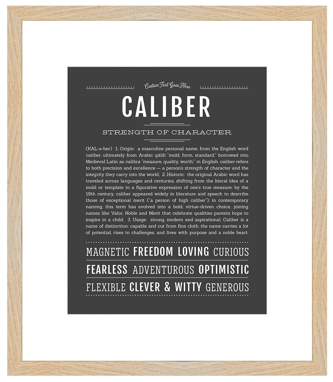 Frame Options | Charcoal Gray | Maple Frame, Matted