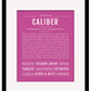 Frame Options | Dark Pink | Black Frame, Matted