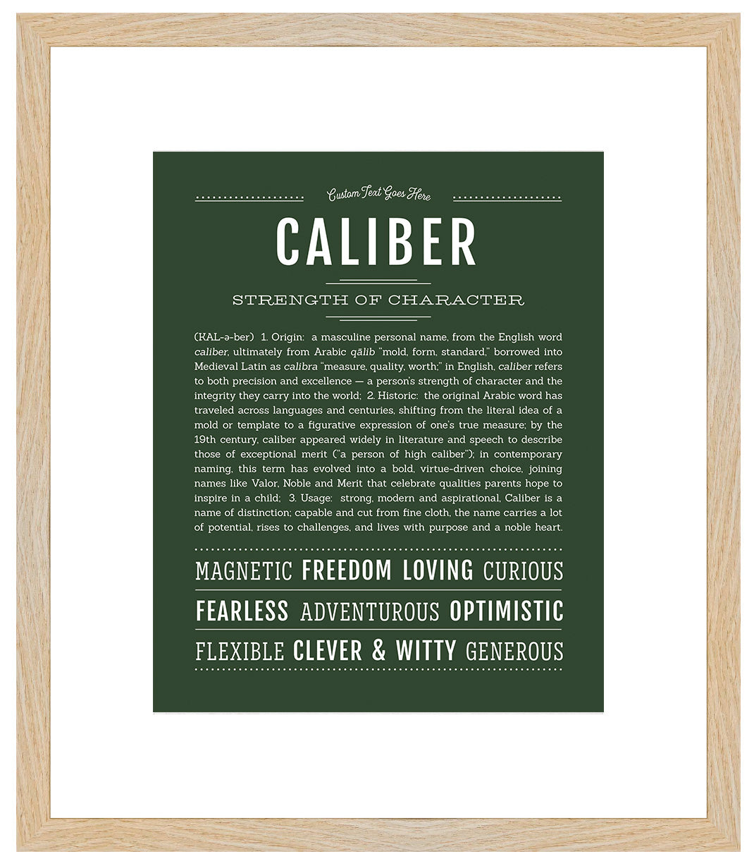 Frame Options | Deep Forest | Maple Frame, Matted