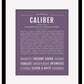 Frame Options | Deep Purple | Black Frame, Matted