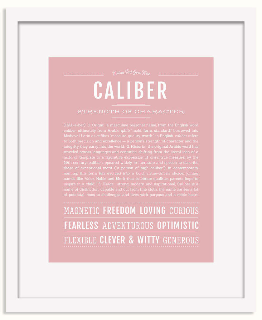 Frame Options | Dusty Rose | White Frame, Matted