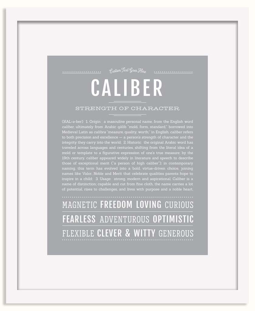 Frame Options | Light Gray | White Frame, Matted