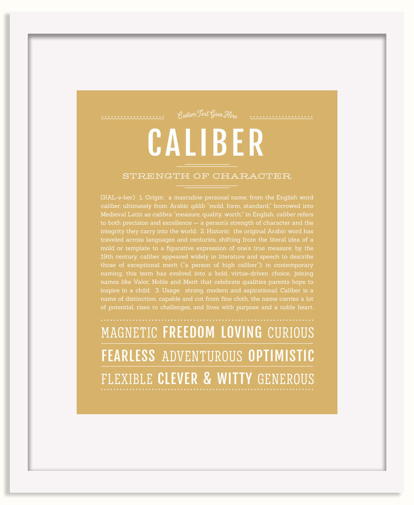 Frame Options | Matte Gold | White Frame, Matted
