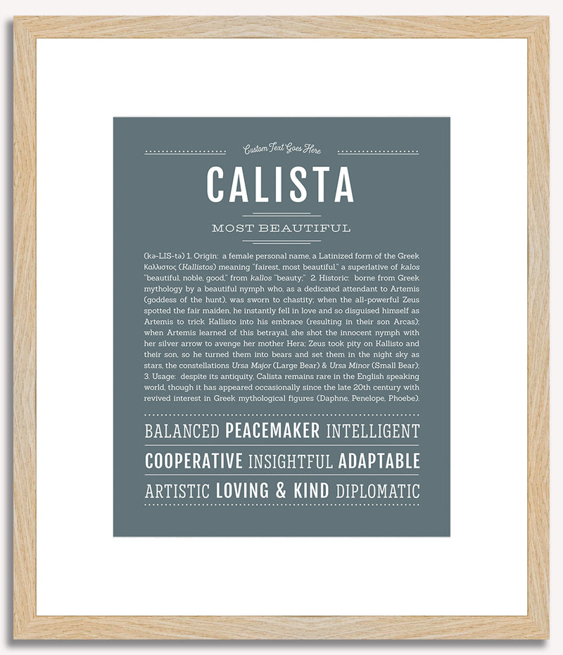 Calista | Name Art Print