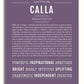 Calla Personalized Name Meaning Art Prints – Name Stories