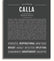 Calla | Name Art Print – Name Stories