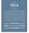 Calla | Name Art Print – Name Stories