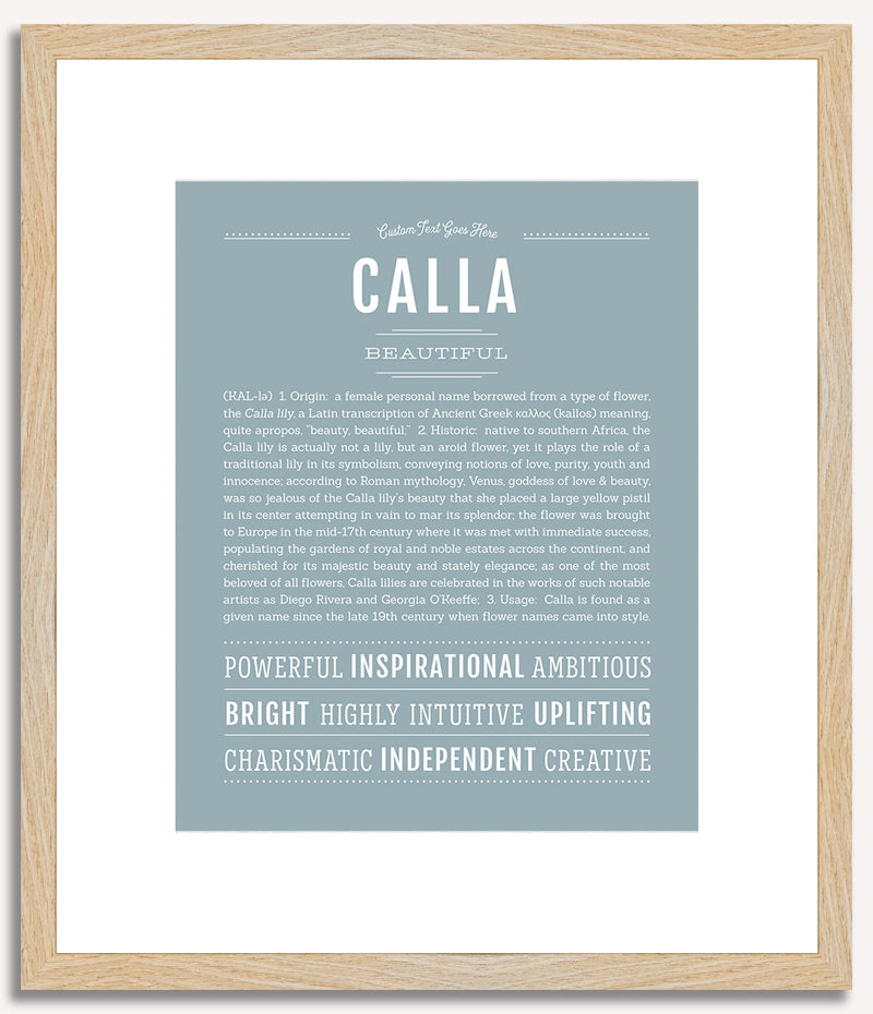 Calla | Name Art Print