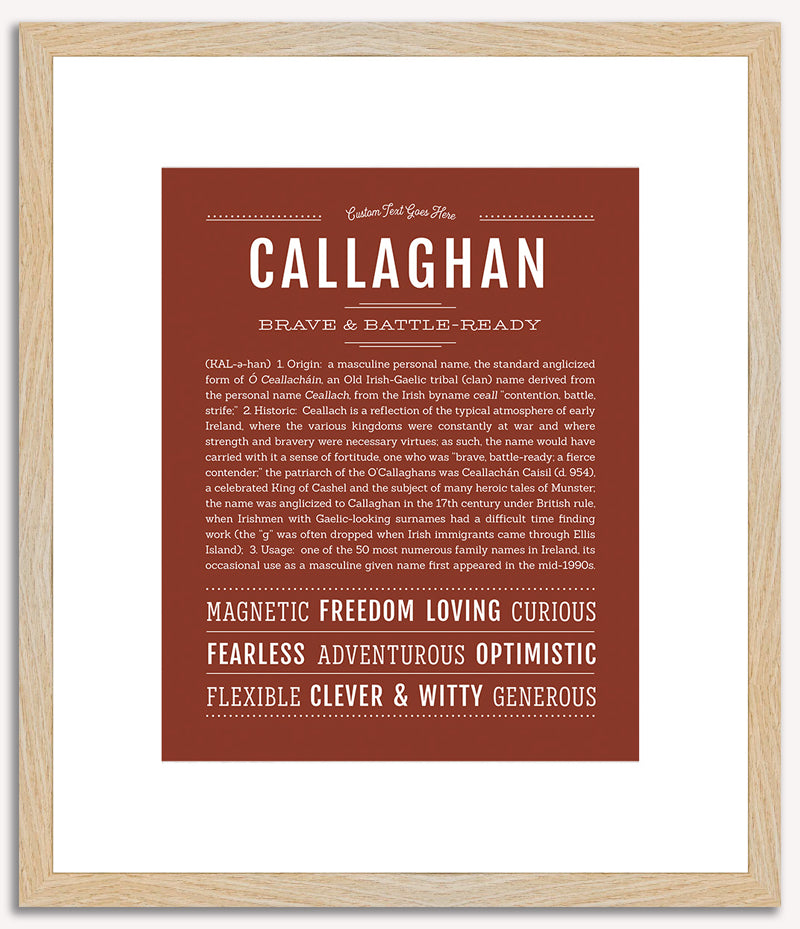 Callaghan | Name Art Print