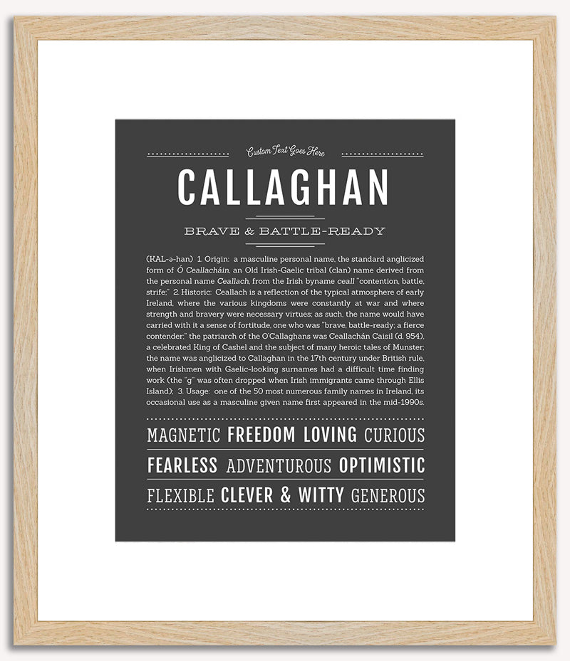 Callaghan | Name Art Print