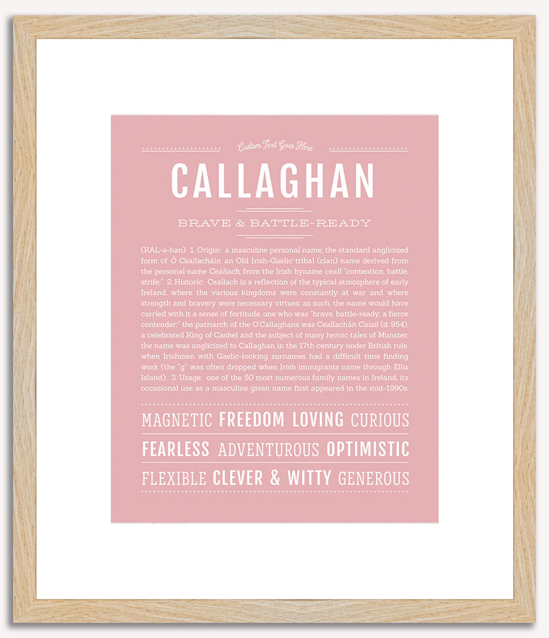 Callaghan | Name Art Print