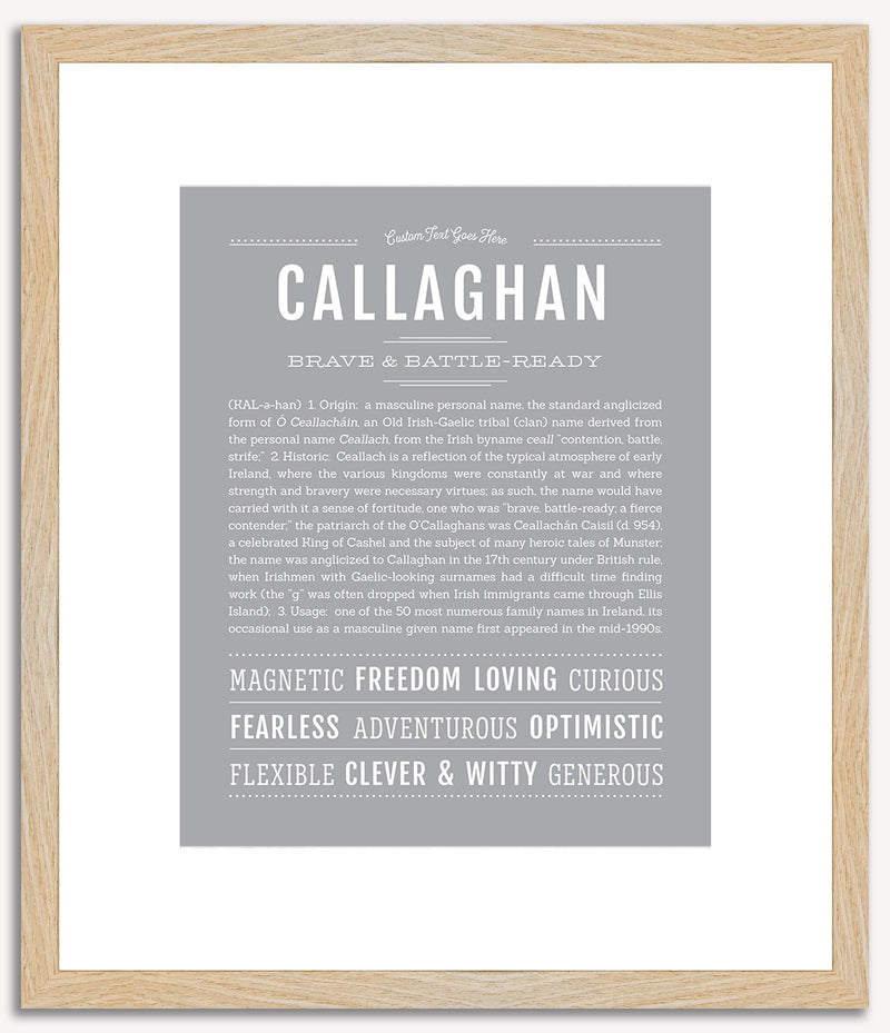 Callaghan | Name Art Print