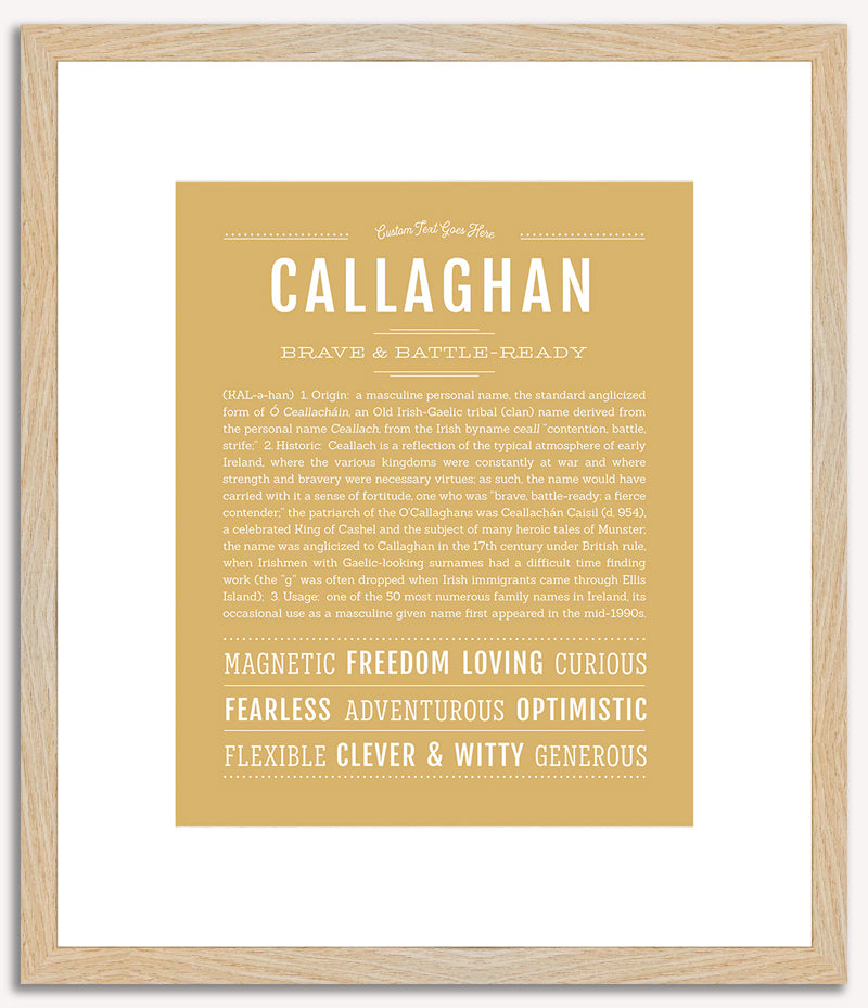 Callaghan | Name Art Print