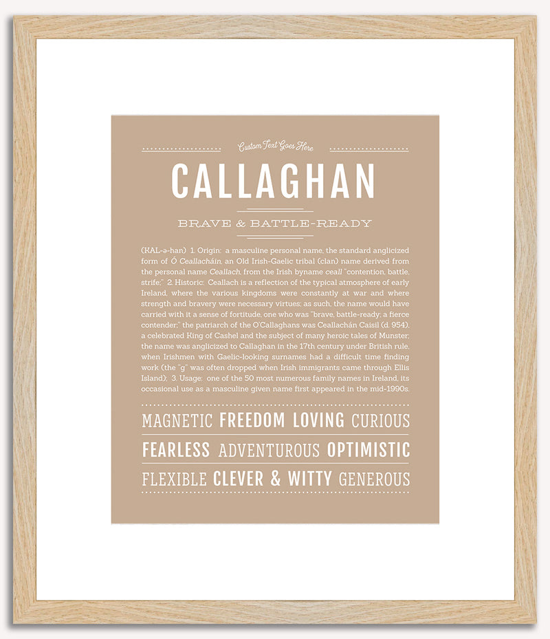 Callaghan | Name Art Print