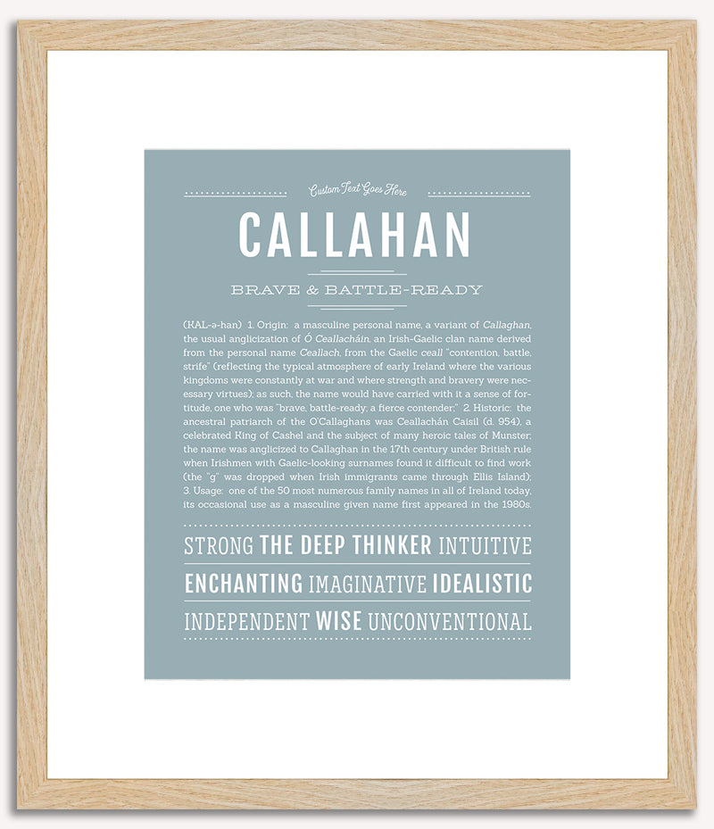 Callahan | Name Art Print