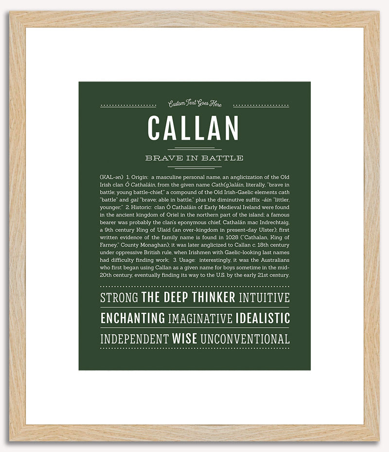 Callan | Name Art Print