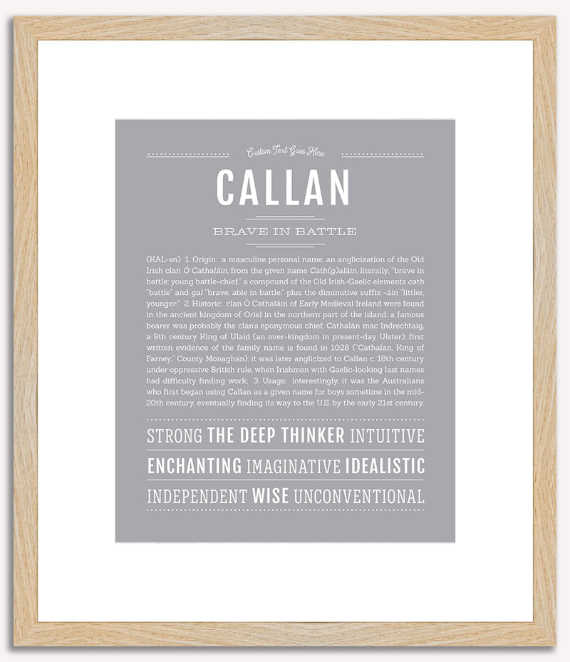 Callan | Name Art Print