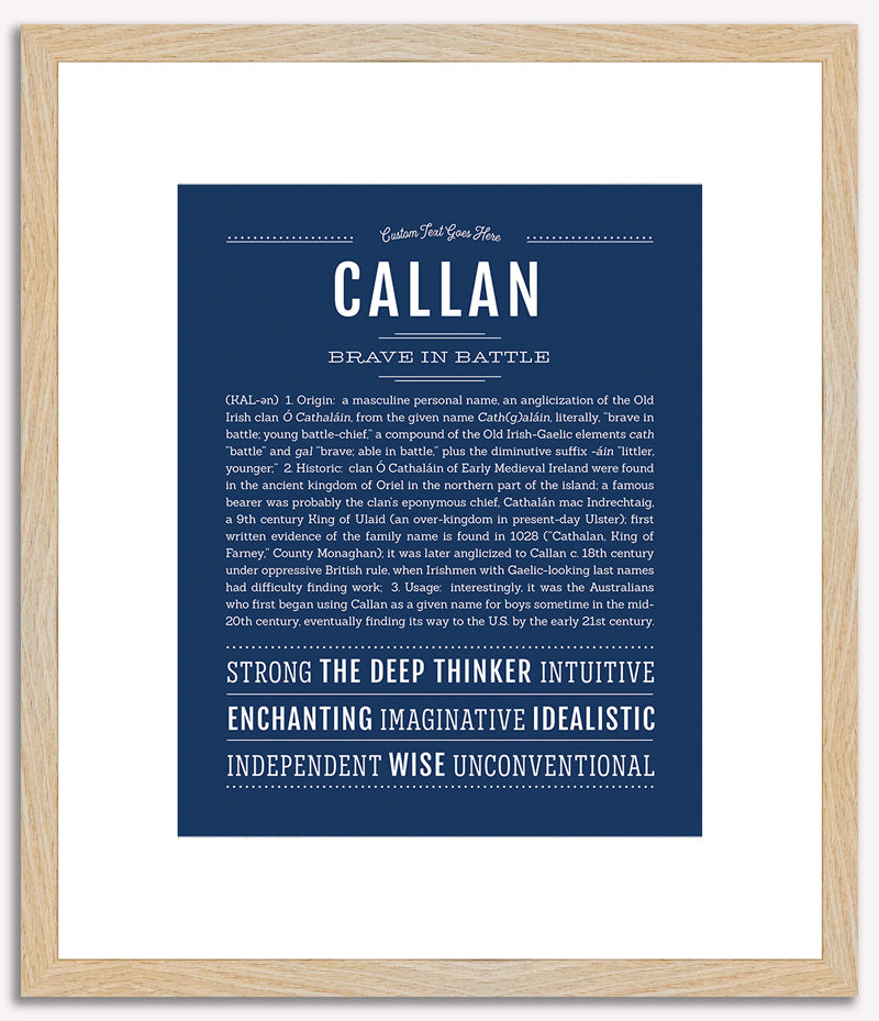 Callan | Name Art Print