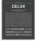Callan | Name Art Print – Name Stories