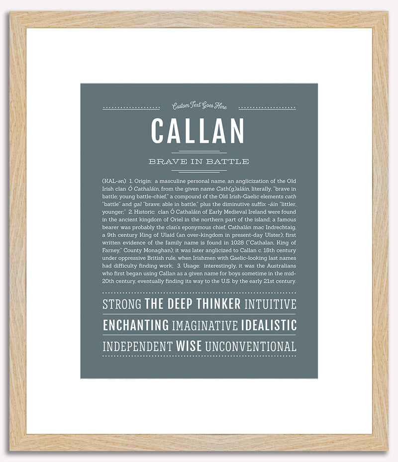 Callan | Name Art Print