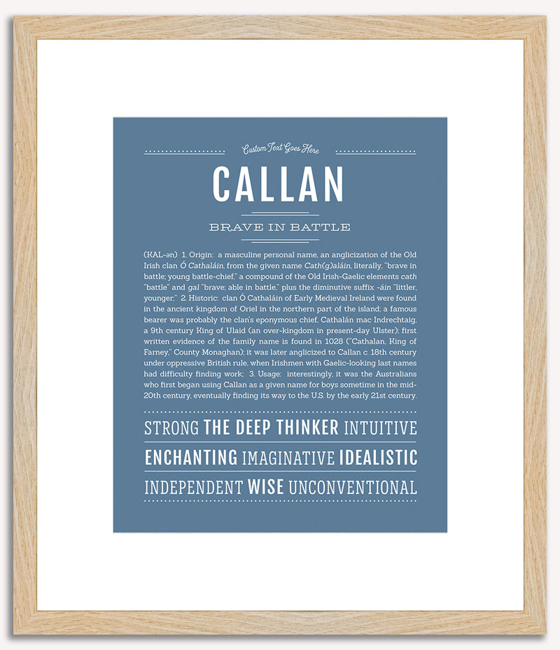 Callan | Name Art Print