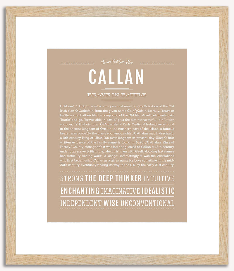 Callan | Name Art Print