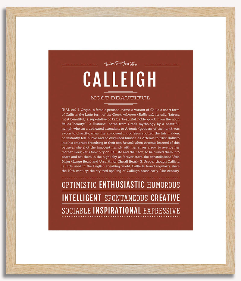 Calleigh | Name Art Print