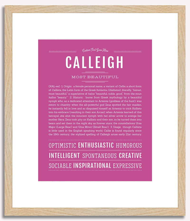 Calleigh | Name Art Print