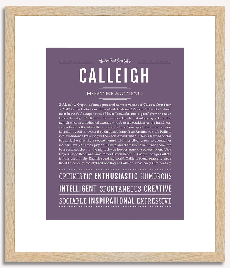 Calleigh | Name Art Print